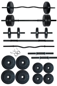 38 kg Z Barlı Halter Seti ve Dambıl Seti Ağırlık Fitness Seti